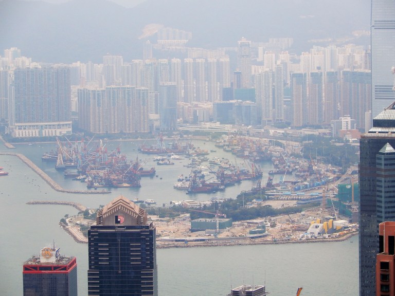 Hong Kong - port out of Victoria Peak 2