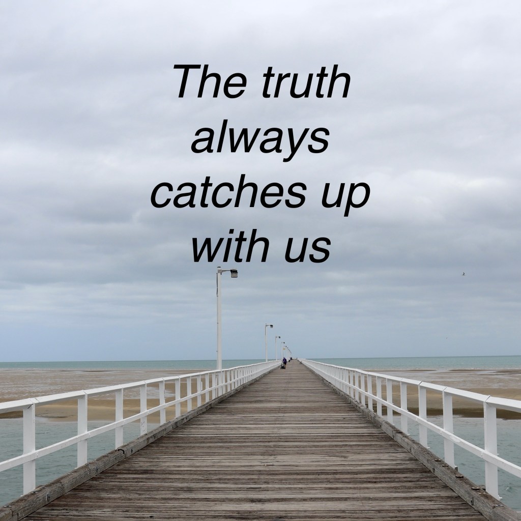 The truth always catches up with us. The long Pier in Hervey Bay (c) Finfinnews